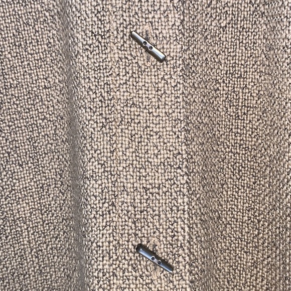 Vtg J Jill Retro Woven Swing Pleat Back Wool Coat M - Picture 12 of 15